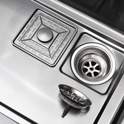 Dowler Single Bowl Stainless Steel Workstation Kitchen Sink-KS2402