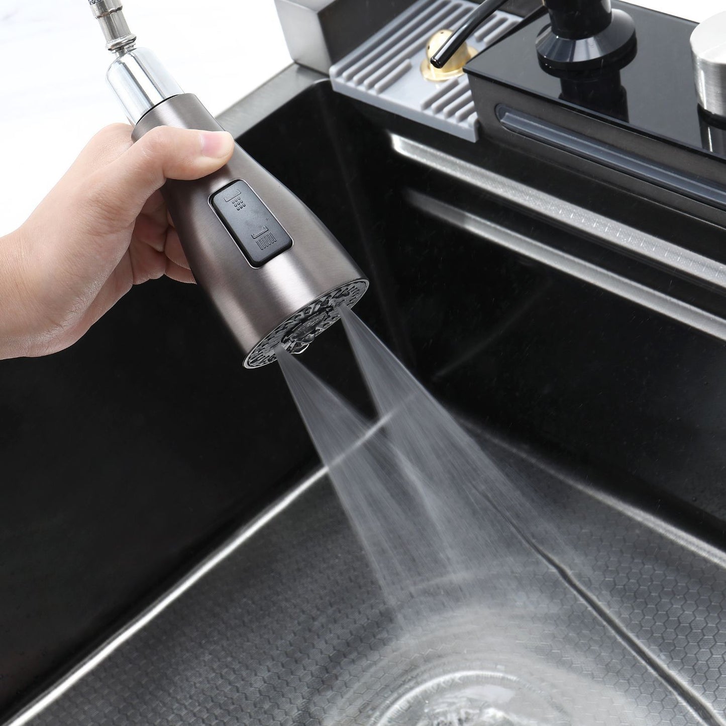 Dowler Single Bowl Stainless Steel Workstation Kitchen Sink-KS2402