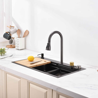 Dowler Single Bowl Stainless Steel Workstation Kitchen Sink-KS2402