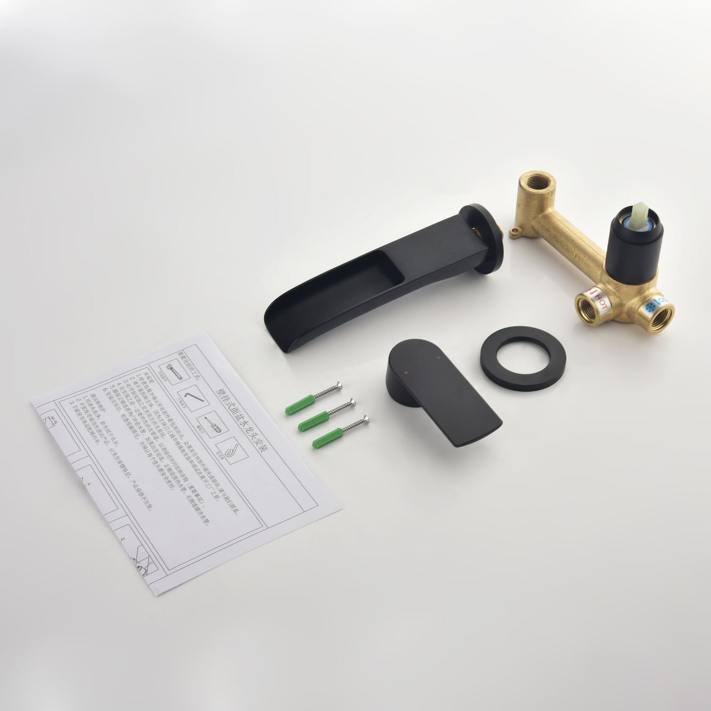Dowler Single Handle Wall Mount Bathroom Faucet BFWM2401