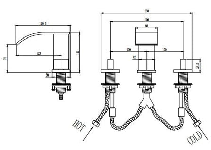 Dowler Widespread 2-handle Bathroom Faucet BFWS2401